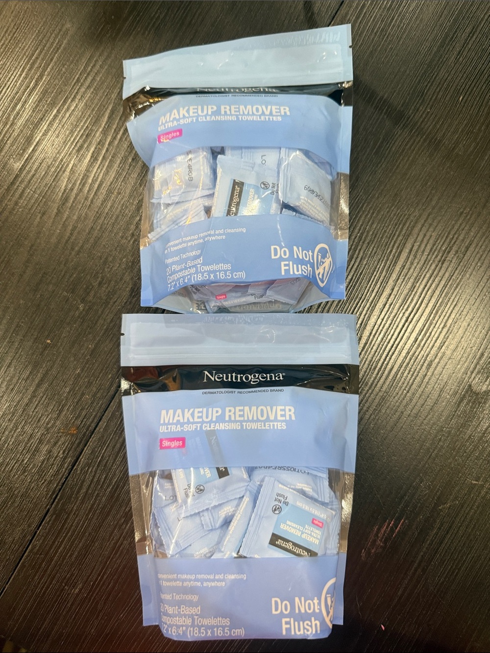 NWT Neutrogena Individual Makeup Remover Towelettes Packets
